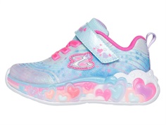 Skechers sneakers blue with hearts and lights